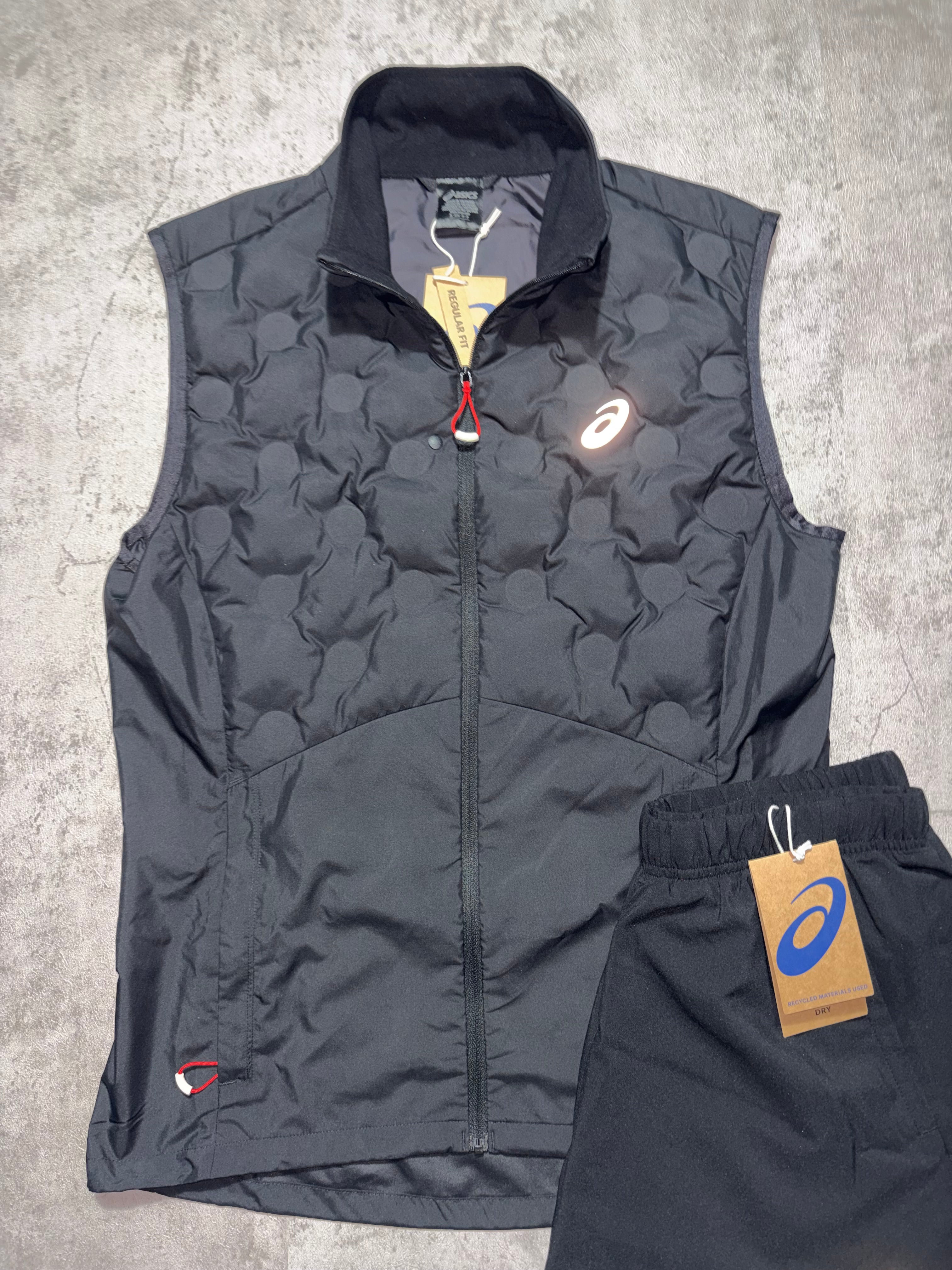 Asics Padded Gilet and Core Shorts