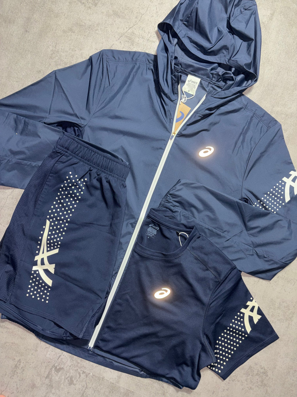 Asics Icon SS Navy Set