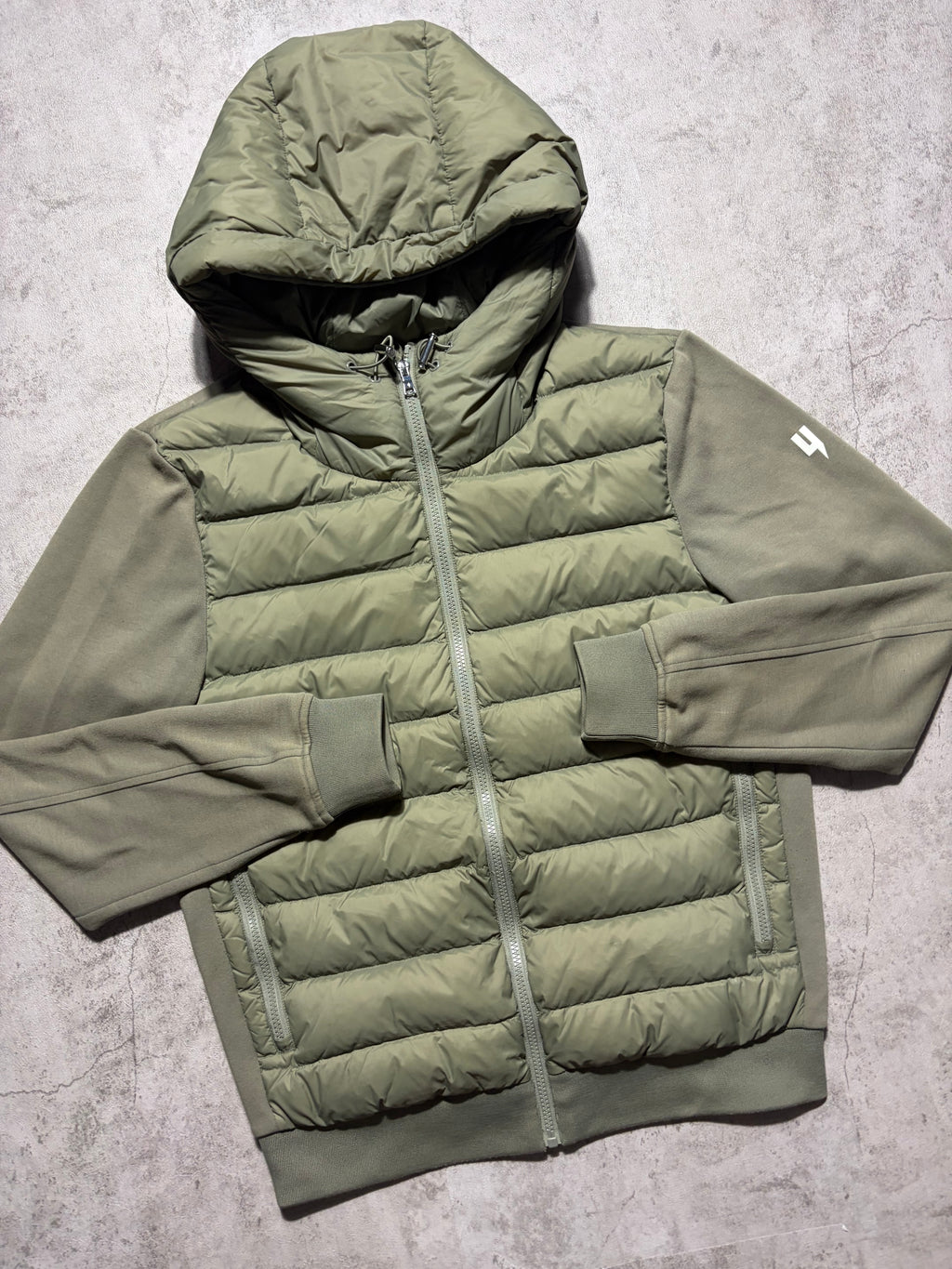 Yelir World Quilted Panel Jacket Khaki