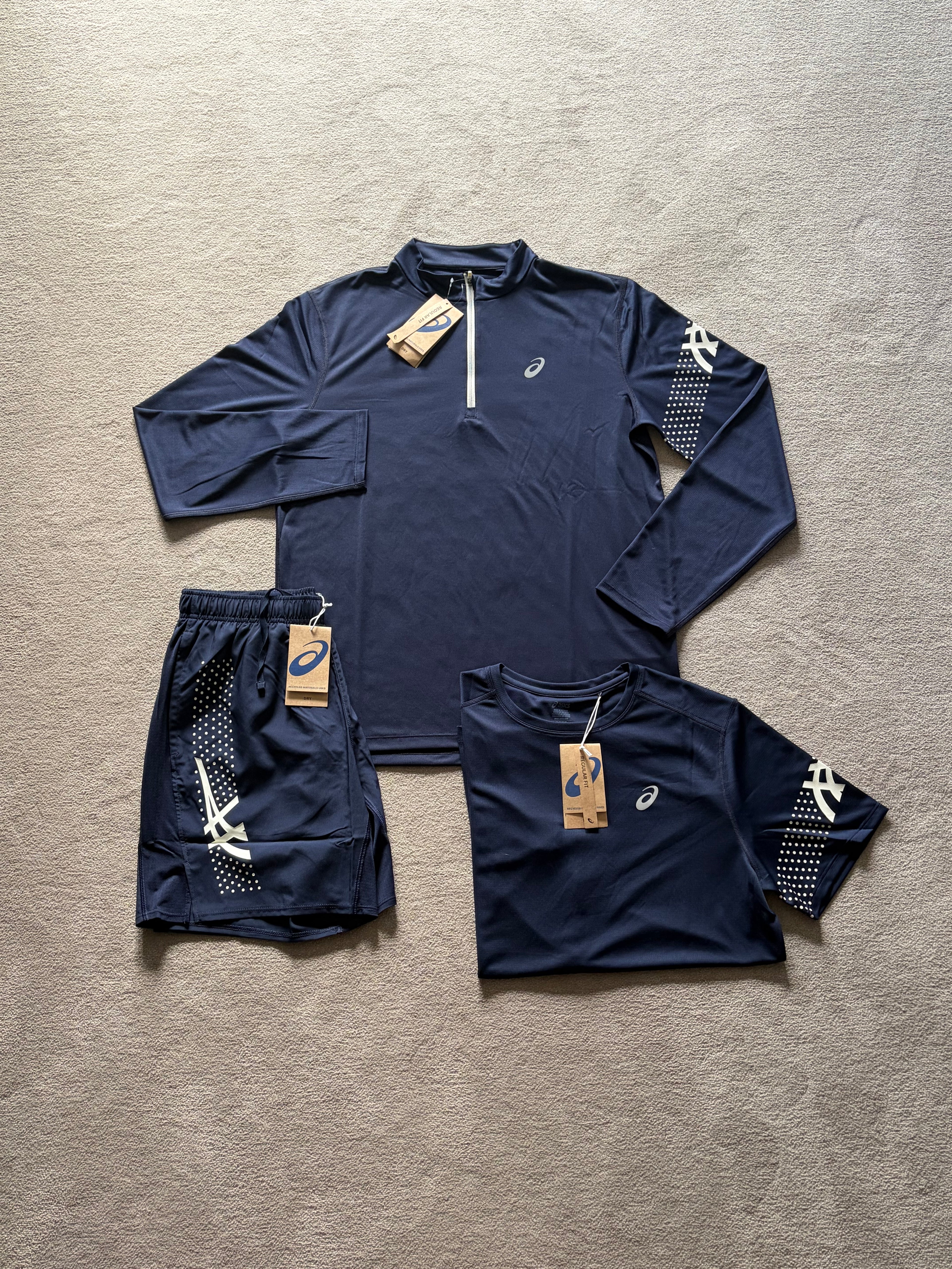 Asics Icon SS Set Navy