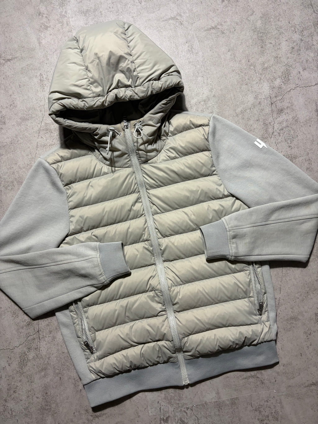 Yelir World Quilted Panel Jacket Beige
