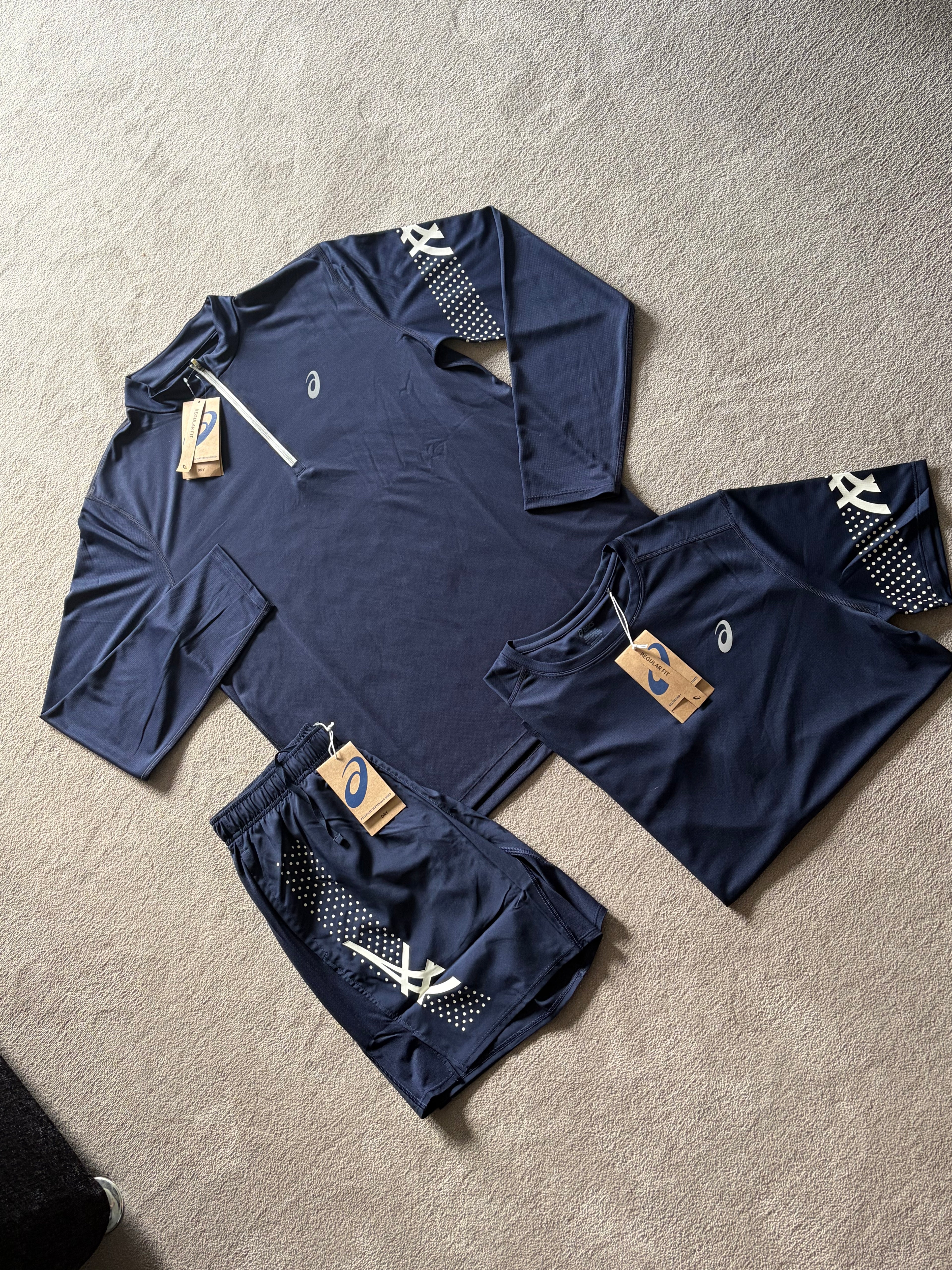 Asics Icon SS Set Navy