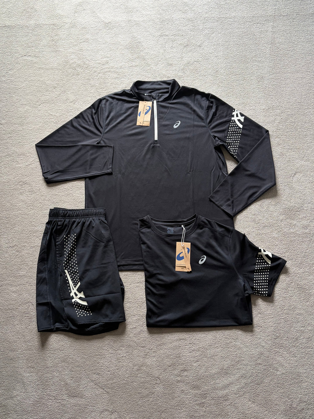 Asics Icon SS 3 Piece Quarter Zip Set