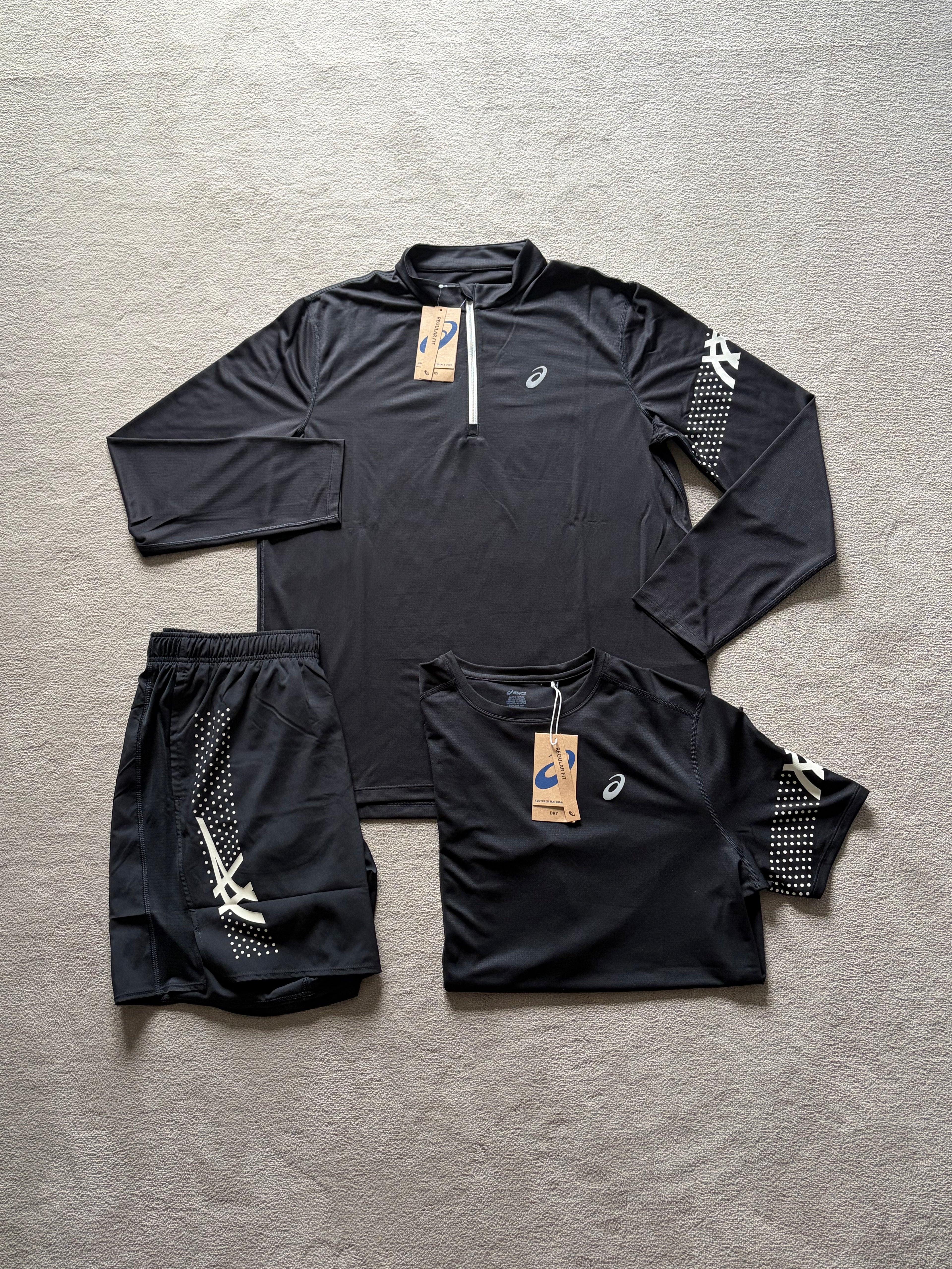 Asics Icon SS 3 Piece Quarter Zip Set