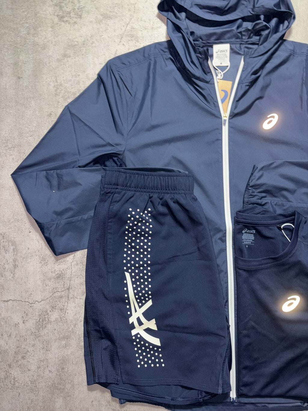 Asics Icon SS Navy Set