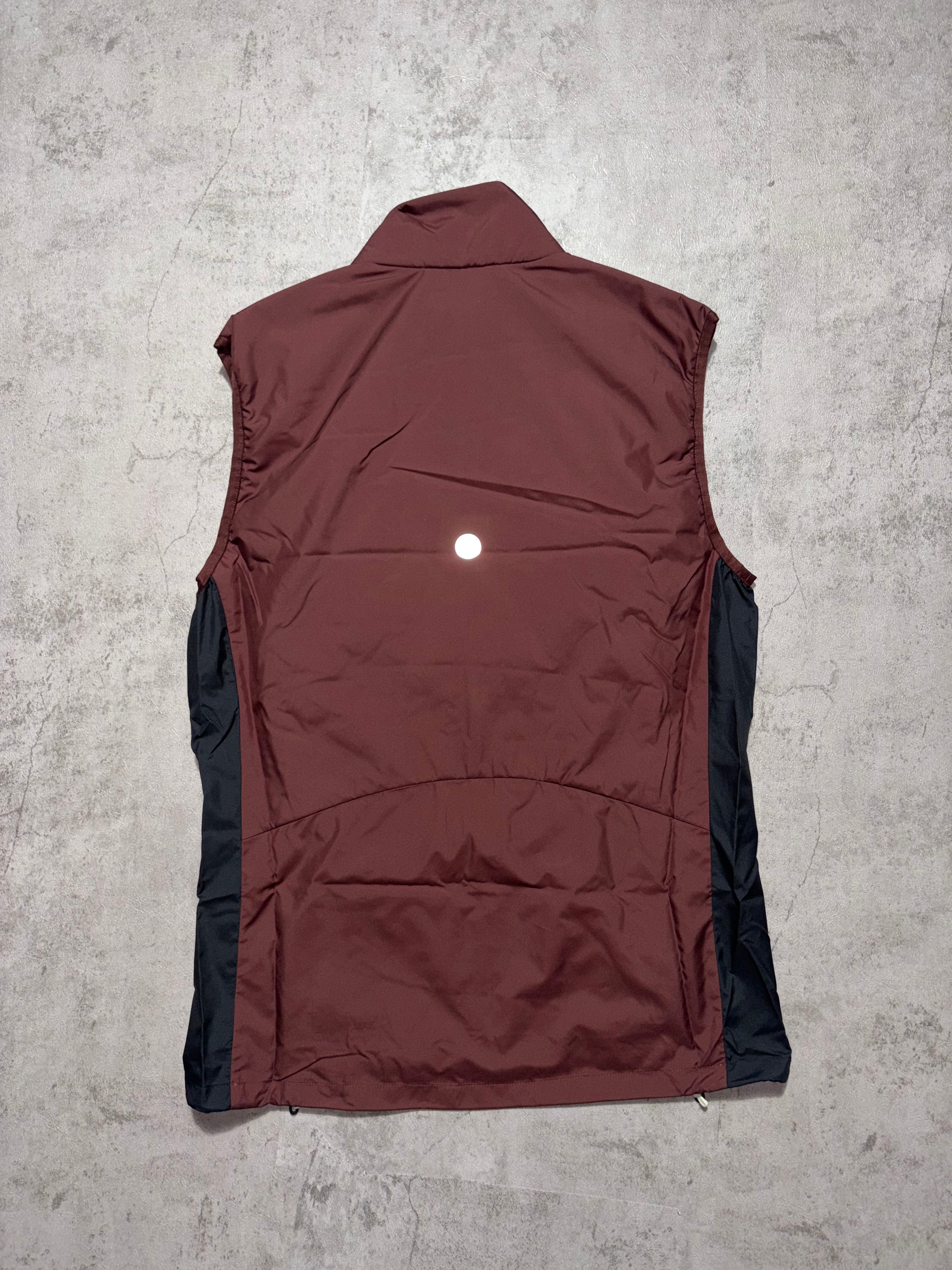 Asics Burgundy Road Padded Gilet
