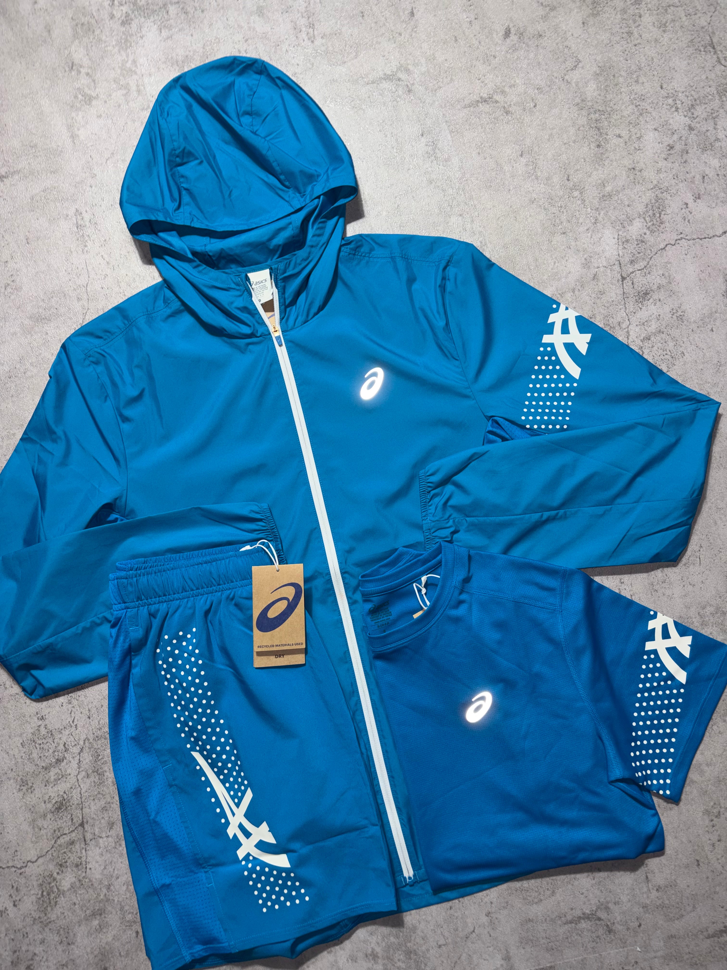 Asics Icon Agean Blue SS Set