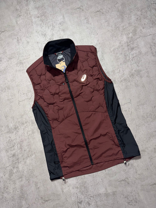 Asics Burgundy Road Padded Gilet