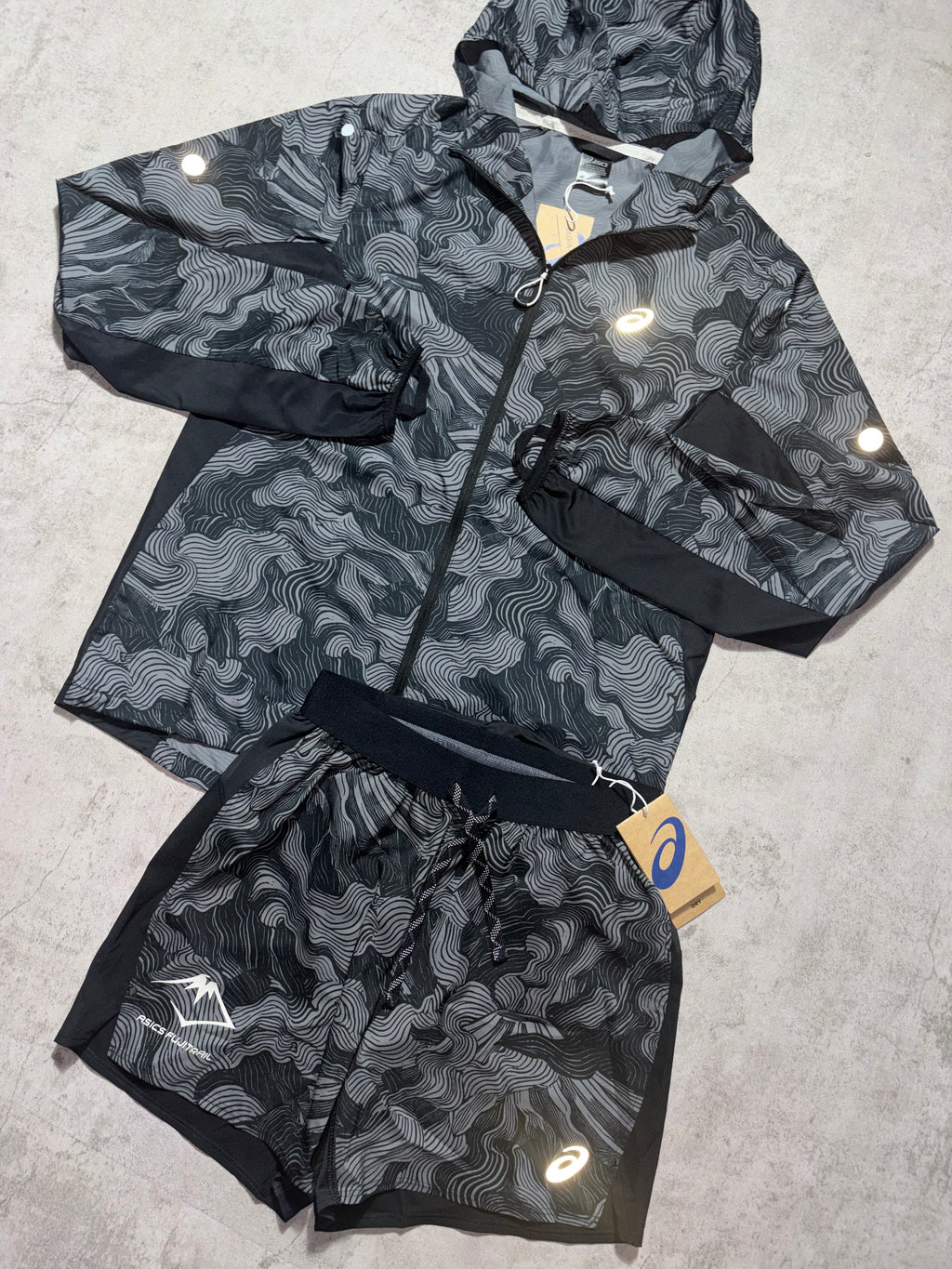 Asics Fuji-Trail Black Camo 3 Piece Set