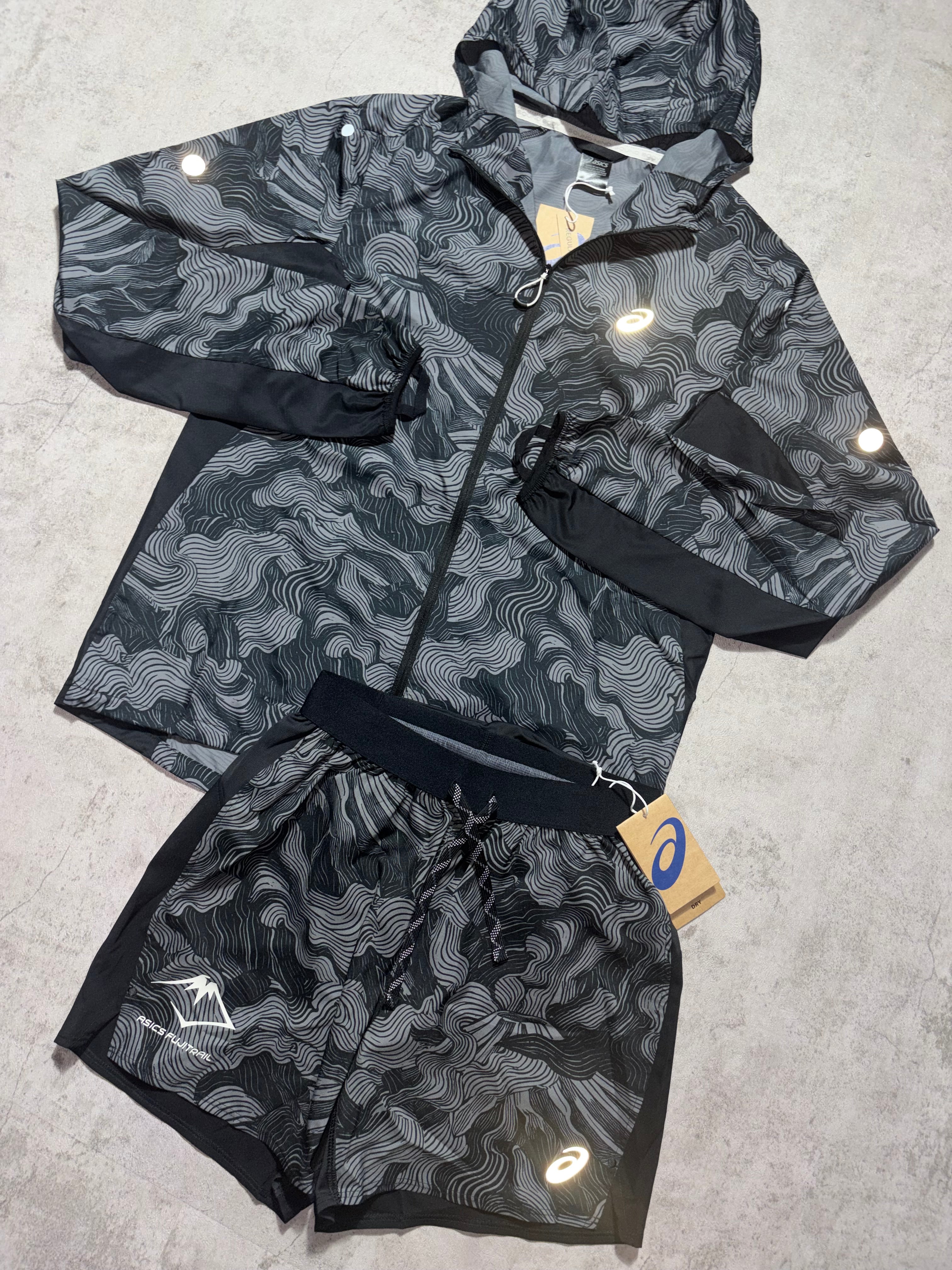 Asics Fuji-Trail Black Camo 3 Piece Set
