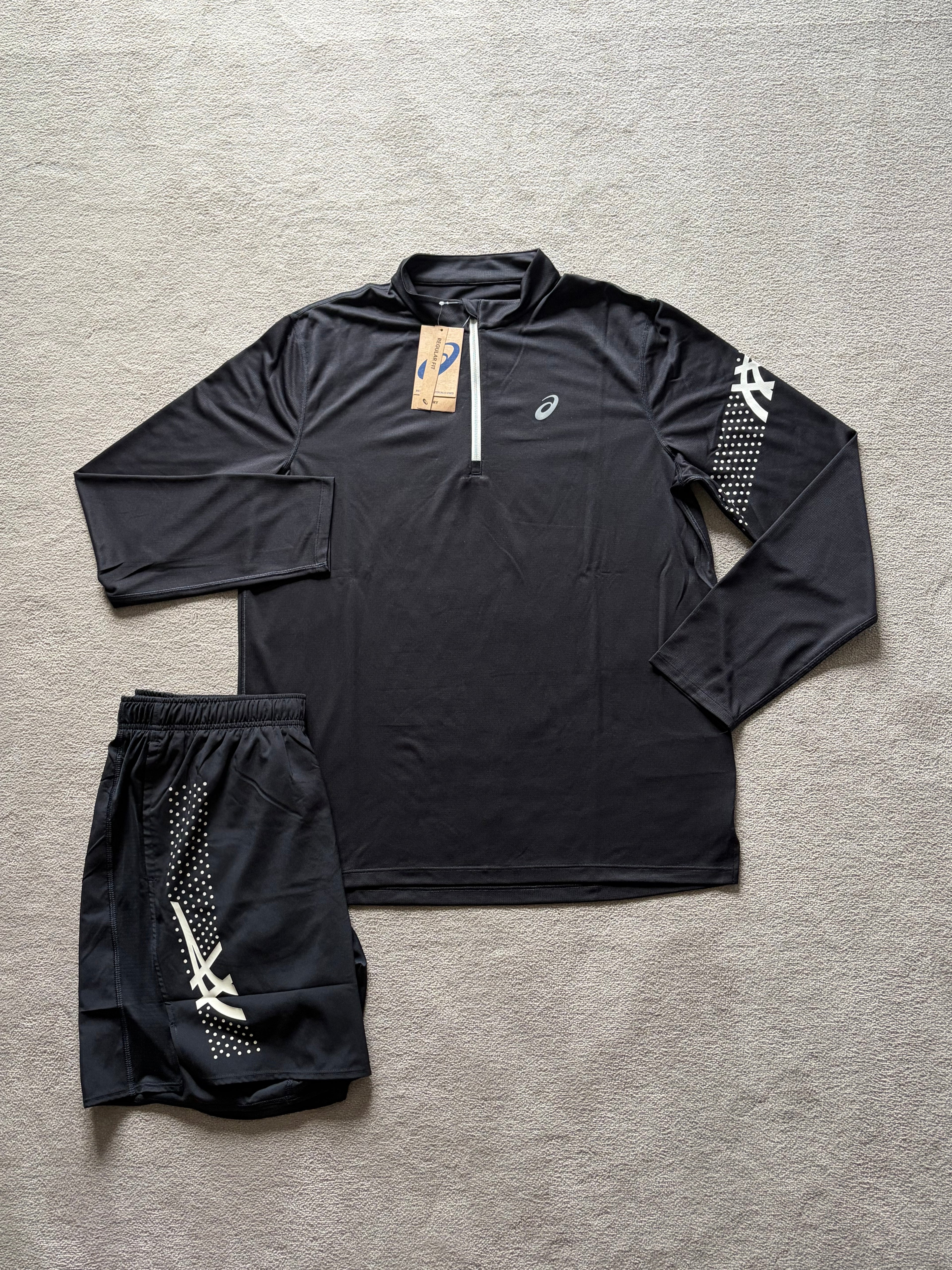 Asics Icon SS Quarter Zip Set