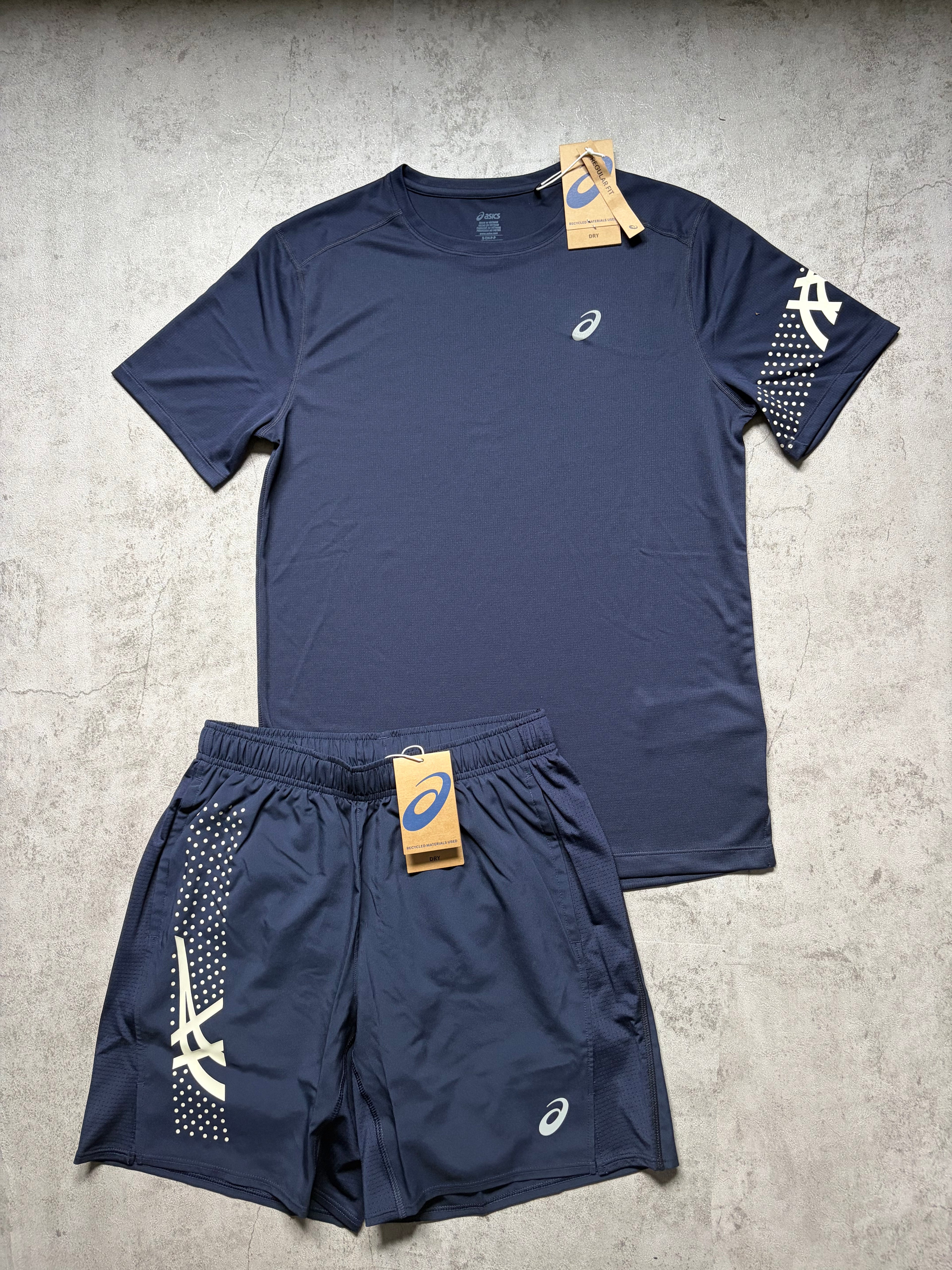 Asics Icon SS Navy Activewear Set
