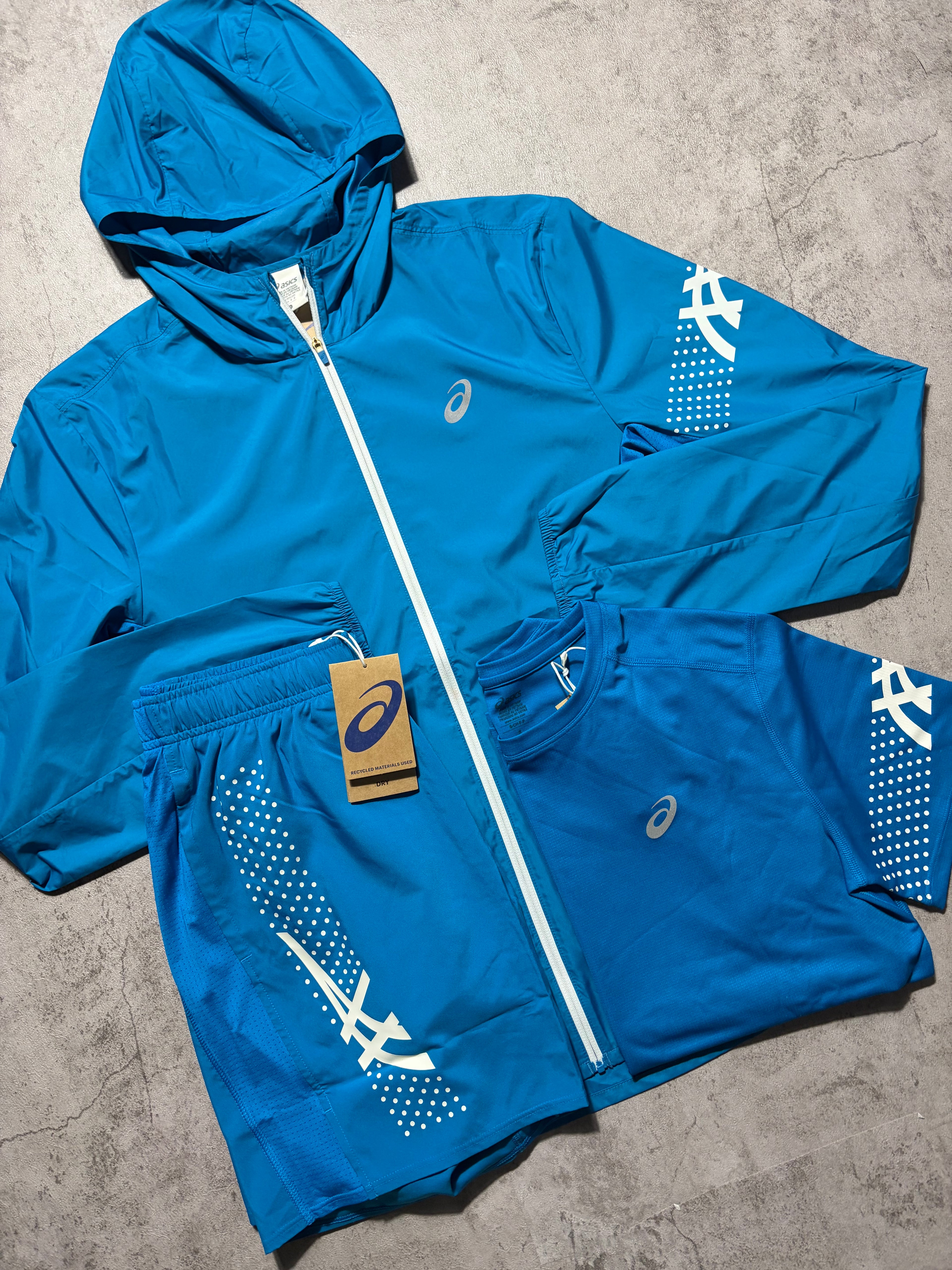 Asics Icon Agean Blue SS Set