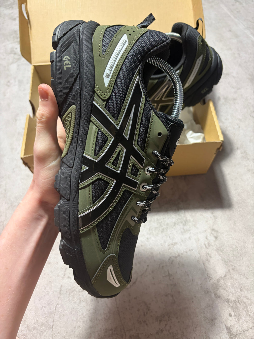 Asics Gel Venture 6 Black Forest Green