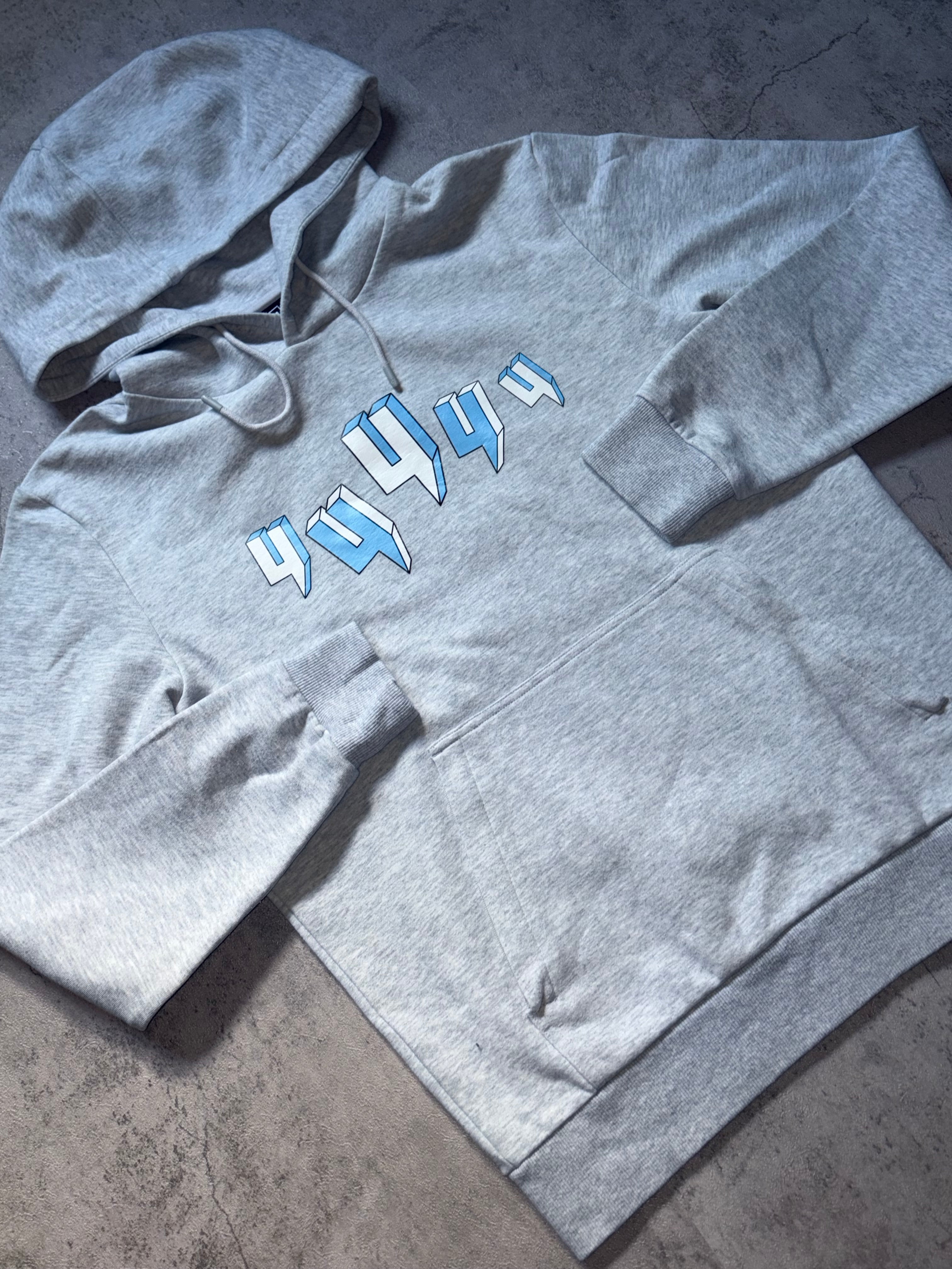 Yelir World Tracksuit Grey Blue