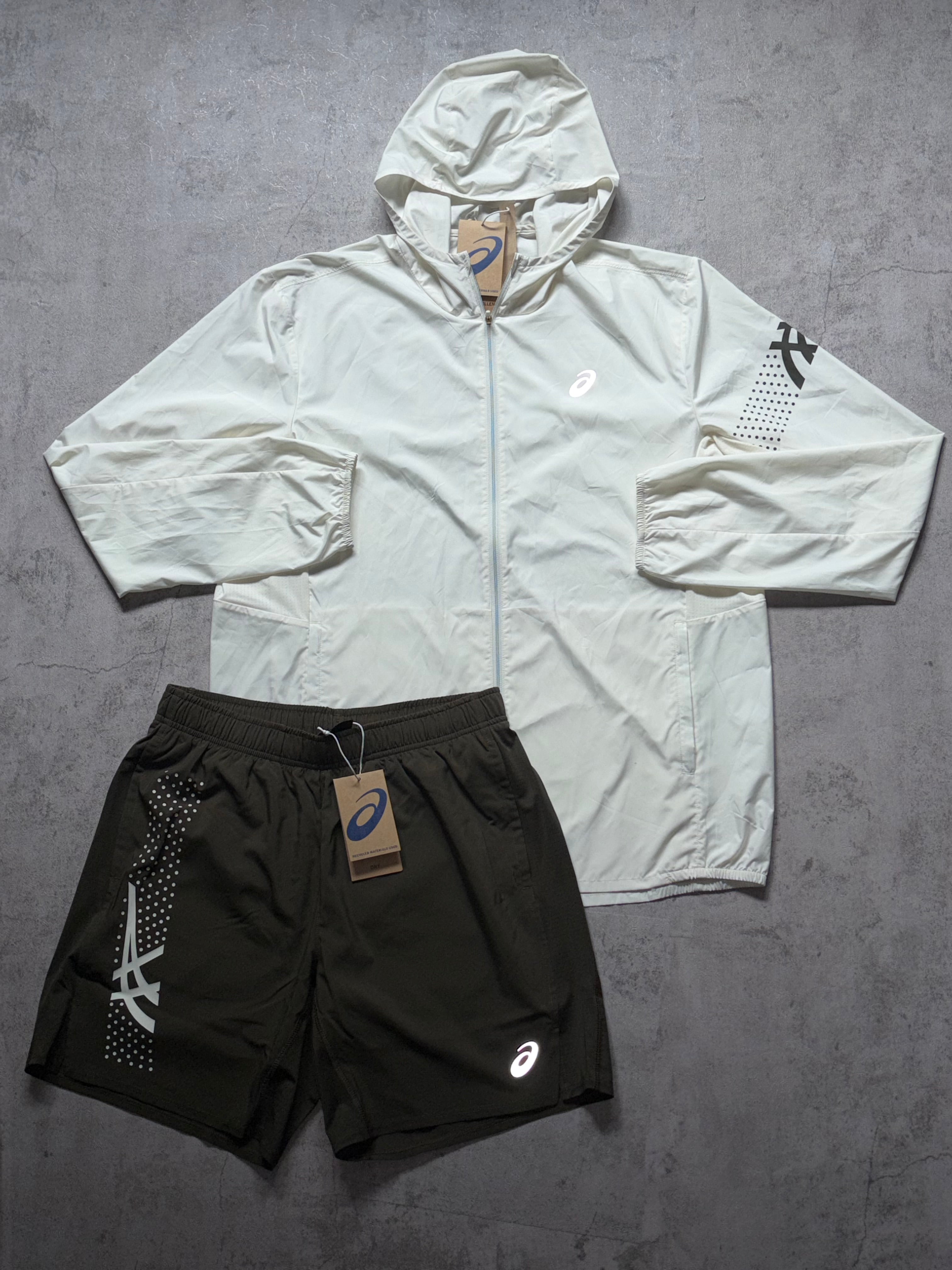 Asics Icon SS Activewear Set Olive Cream