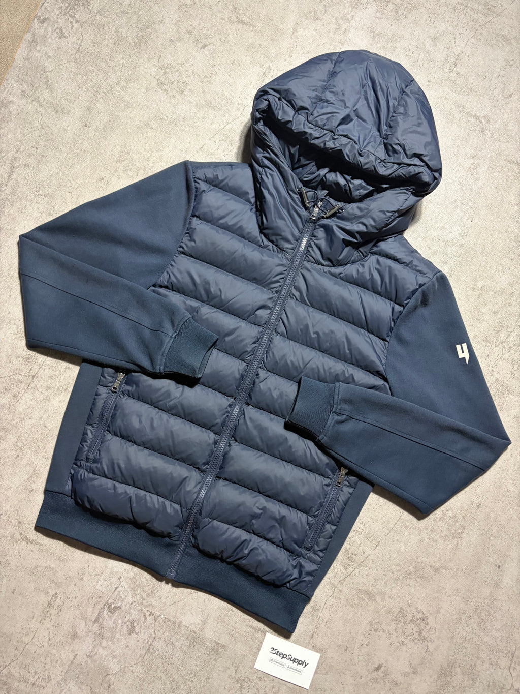 Yelir World Navy Panel Jacket