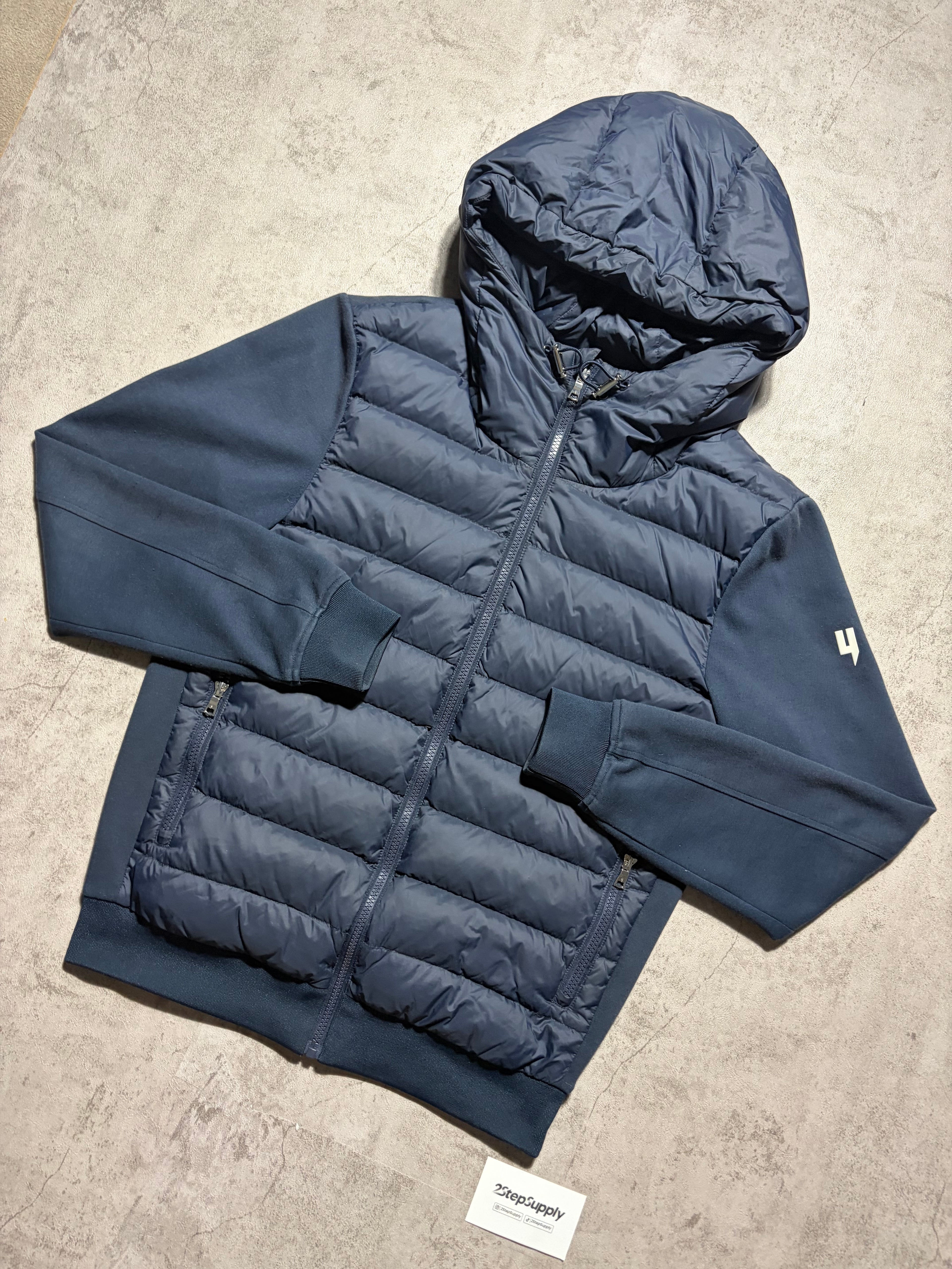 Yelir World Navy Panel Jacket